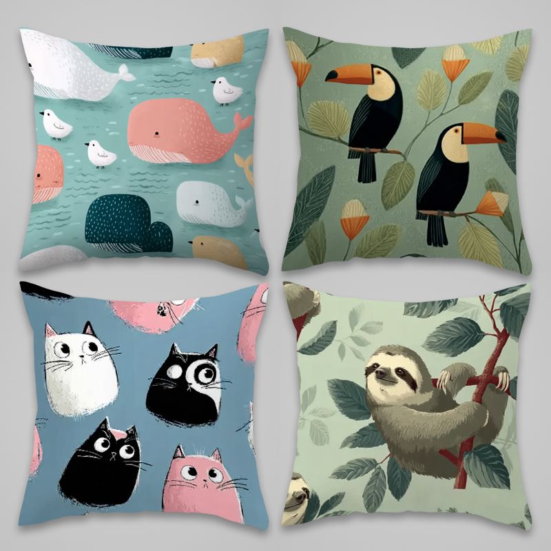 4 Piece Pillowcase Set Cute An - Baby Nursery Bedding Sets recension och pris