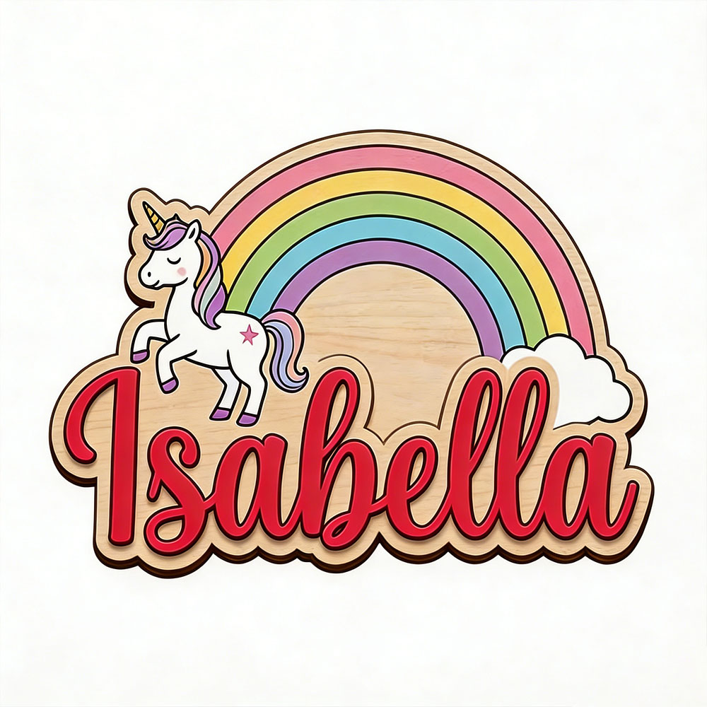 Unicorn & Pastel Rainbow Custo - Baby Nursery Room recension och pris