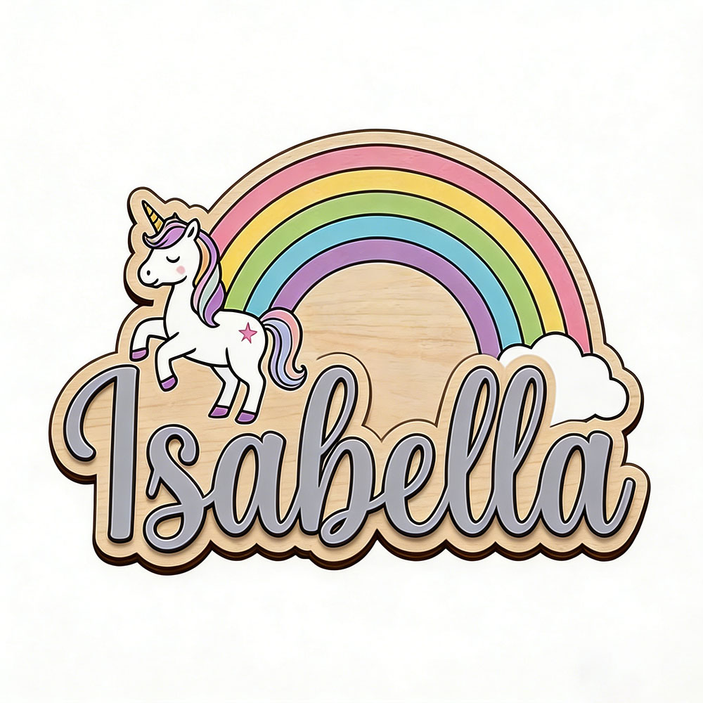 Unicorn & Pastel Rainbow Custo - Baby Nursery Room recension och pris