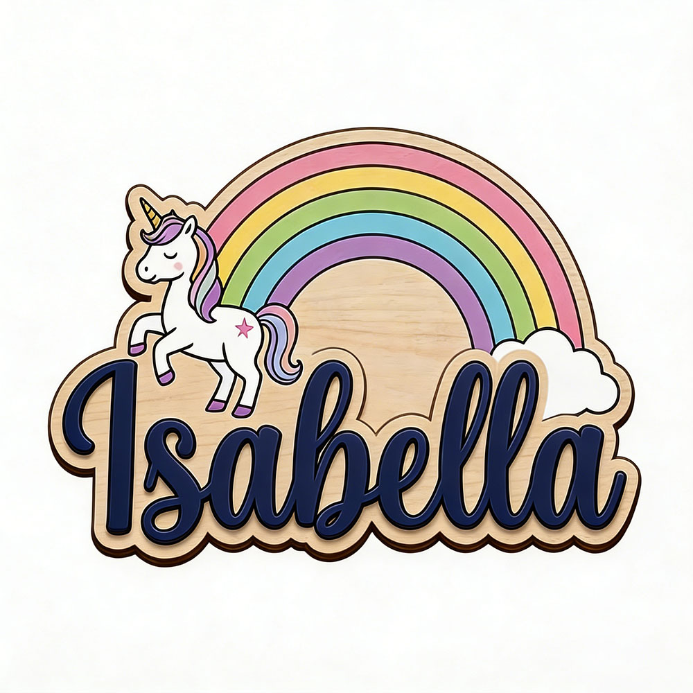 Unicorn & Pastel Rainbow Custo - Baby Nursery Room recension och pris