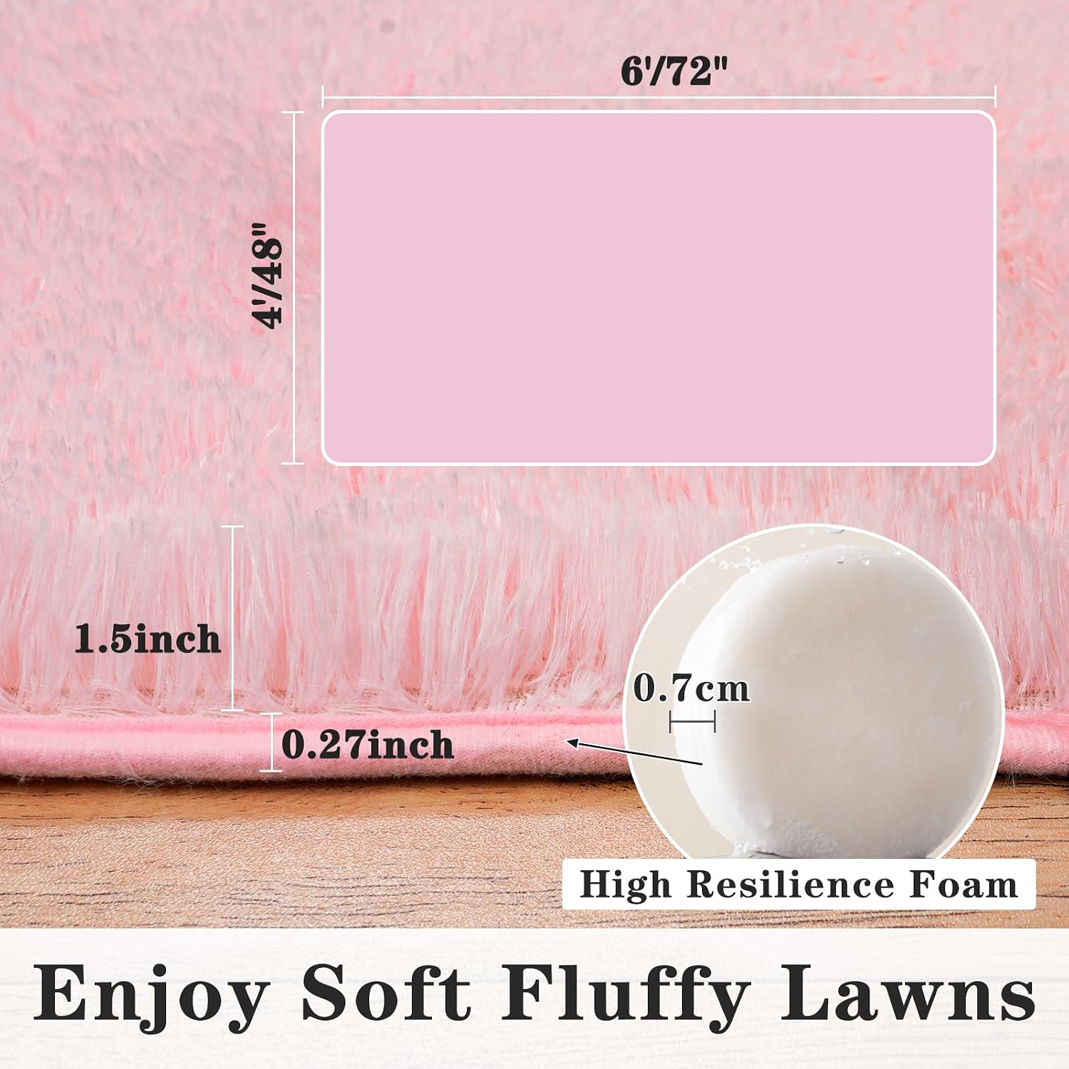 Super Fluffy Throw Rugs for Be - Soft Rug Nursery recension och pris