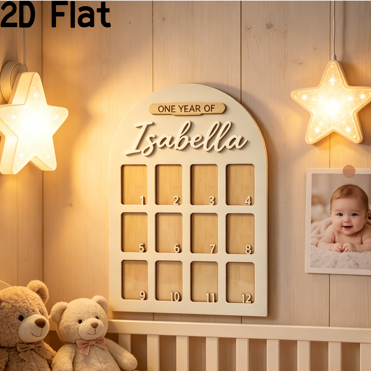 1Pc Custom Photo Record Board  - Baby Nursery In recension och pris