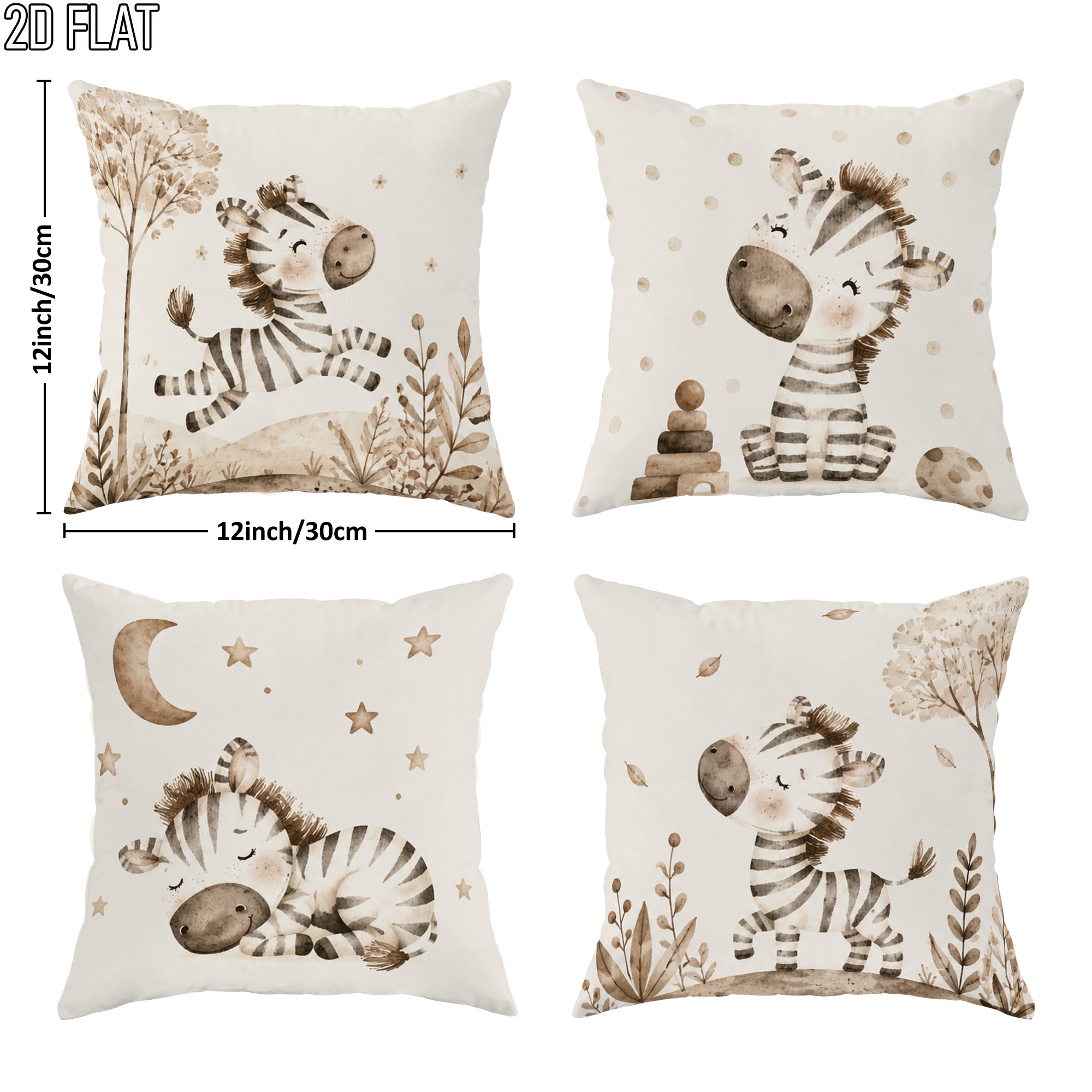 Cute Zebra Nursery Pillowcase  - Baby Nursery Bedding Sets recension och pris