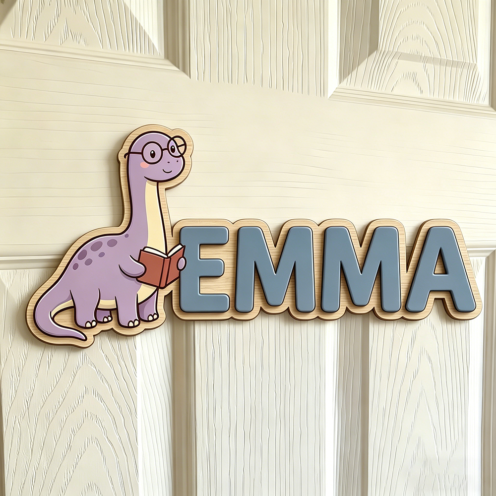Whimsical Nerdy Dinosaur Custo - Baby Nursery In recension och pris
