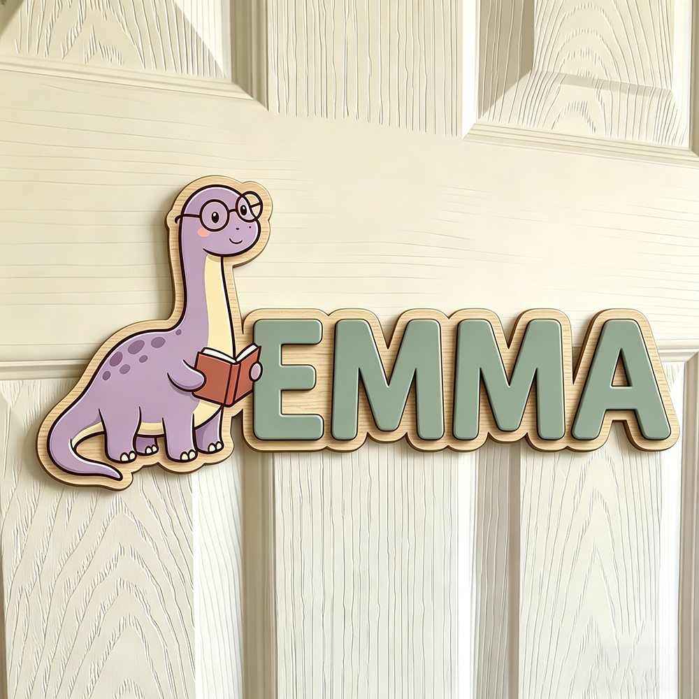 Whimsical Nerdy Dinosaur Custo - Baby Nursery In recension och pris