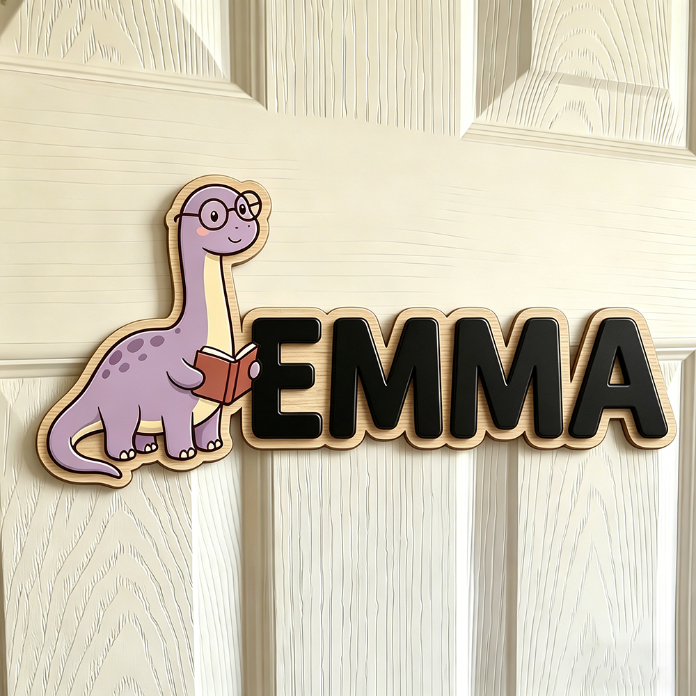 Whimsical Nerdy Dinosaur Custo - Baby Nursery In recension och pris