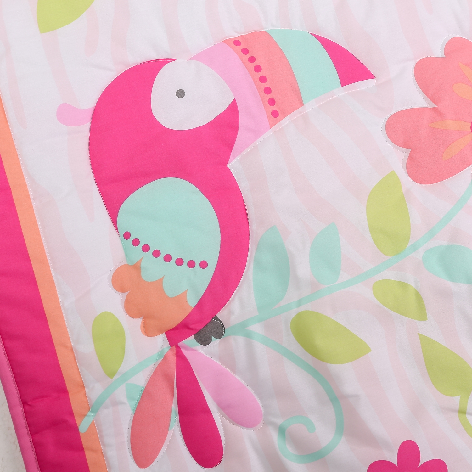 Pink Elephant Cot Baby Bedding - Baby Nursery Bedding Sets recension och pris