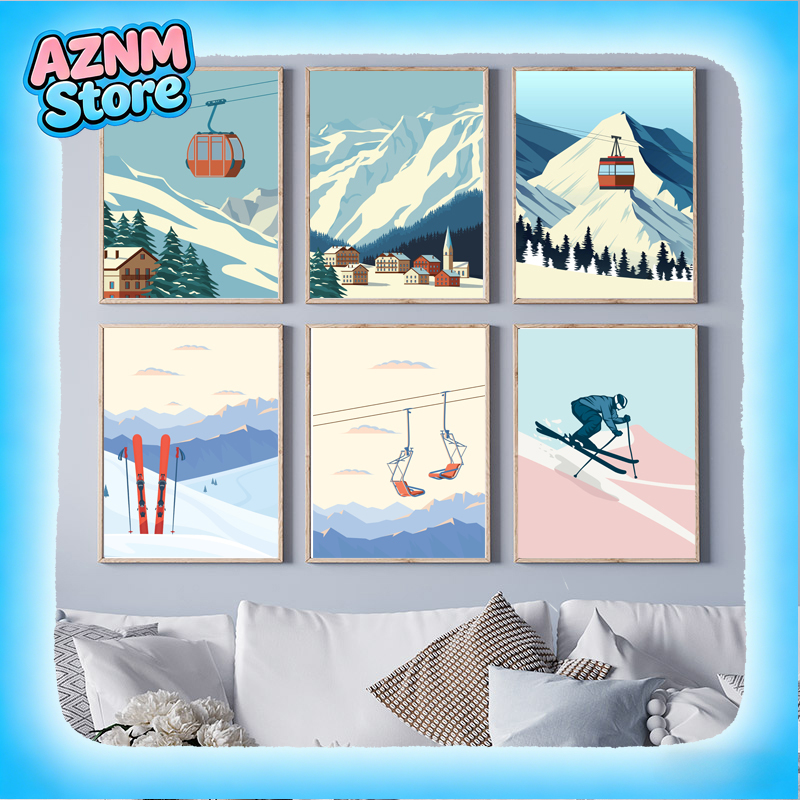 Vintage Minimalist Ski Snowboa - Baby Nursery Vintage recension och pris
