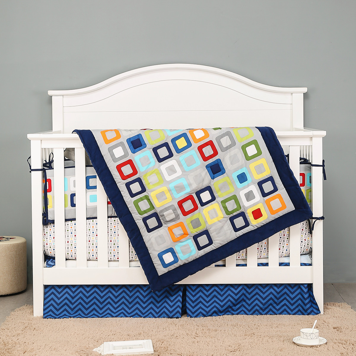 7Pcs Crib Bedding Set baby bed - Baby Nursery Bedding Sets recension och pris