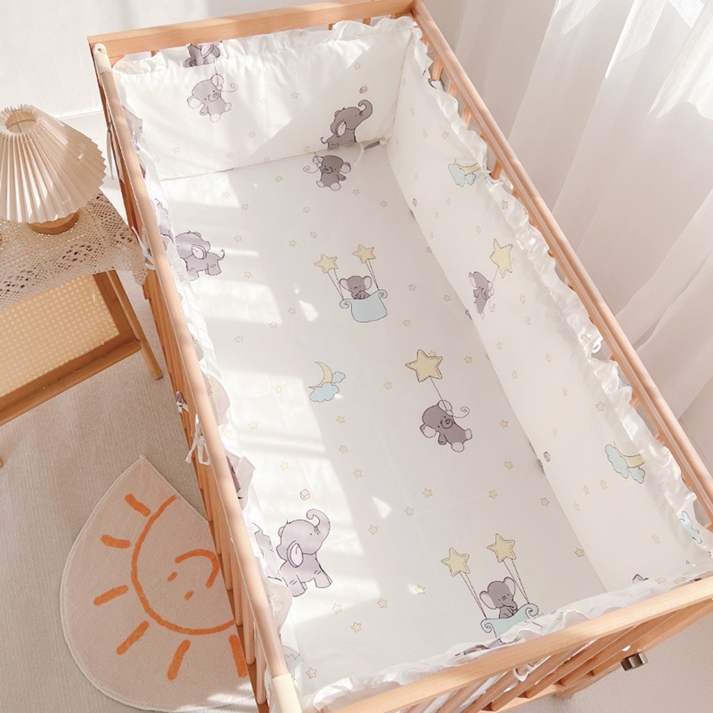 5Pcs Crib Bedding Set Girl Bab - Baby Nursery Bedding Sets recension och pris