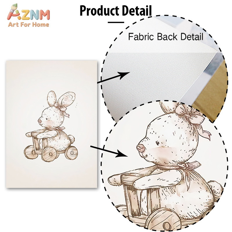 AZNM Vintage Baby Toy Canvas W - Baby Nursery Vintage recension och pris