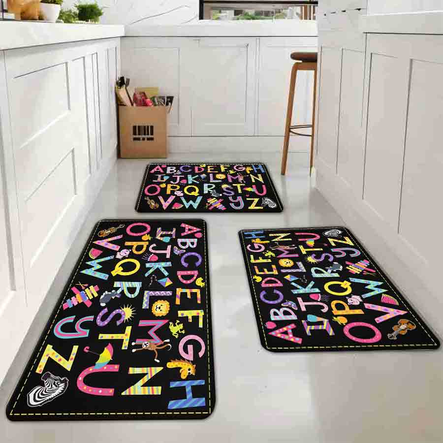 1/2/3Pcs Flannel Kitchen Mat—A - Soft Rug Nursery recension och pris