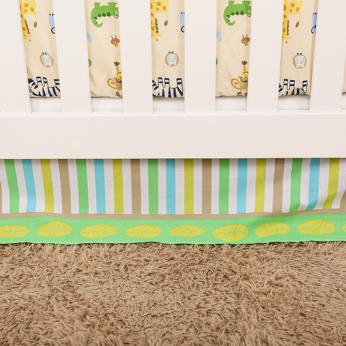 3Pcs Embroidered baby crib bed - Baby Nursery Bedding Sets recension och pris