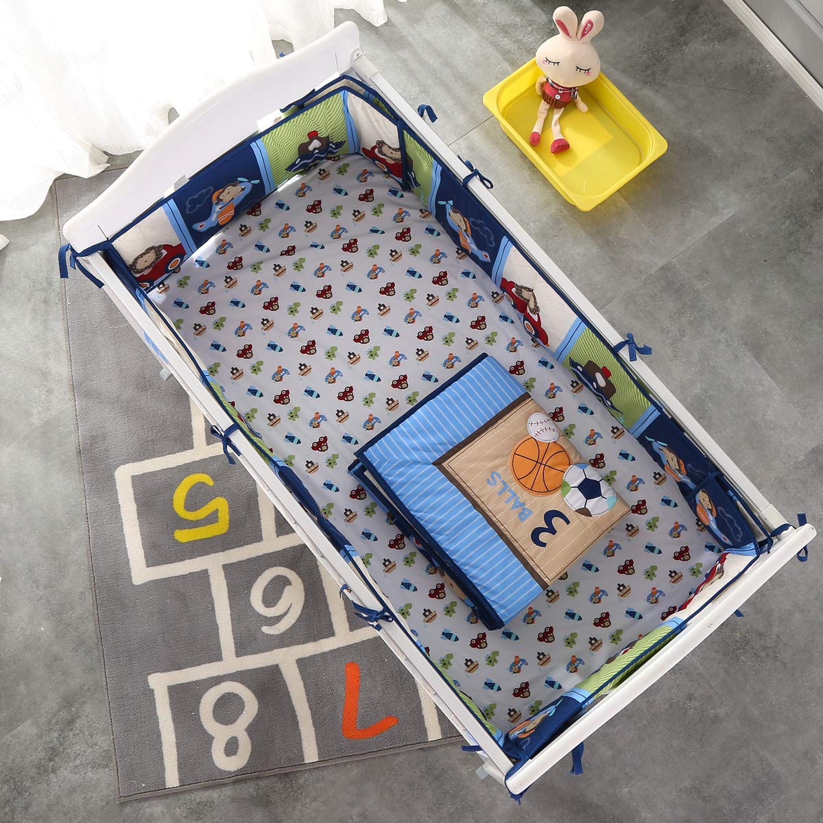 7Piece Crib Bedding Set Infant - Baby Nursery Bedding Sets recension och pris