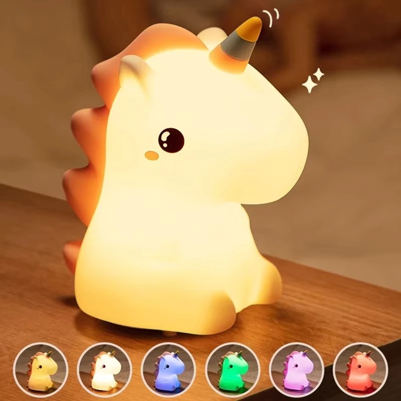 Unicorn Cute Silicone USB  LED - Baby Unicorn Nursery recension och pris