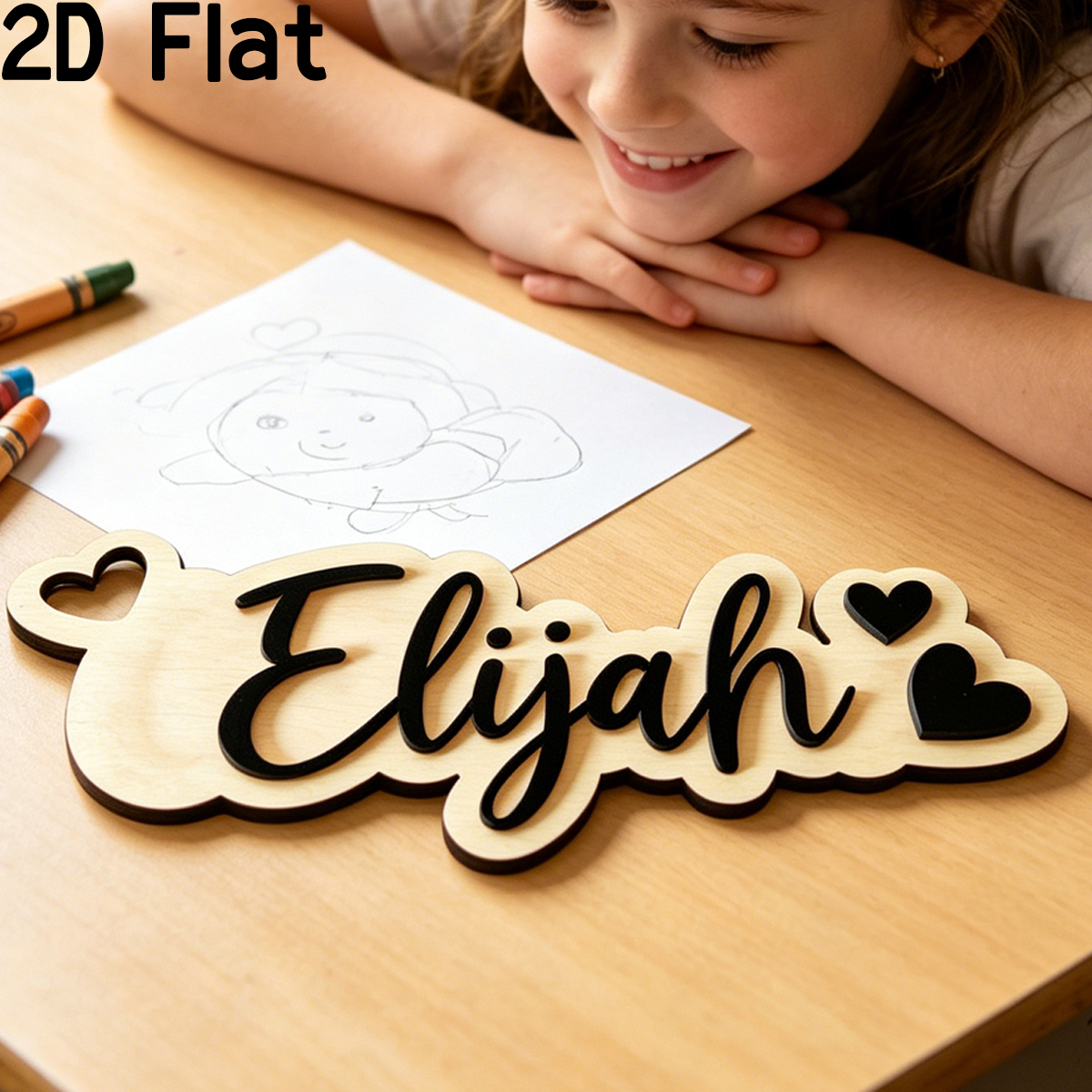 1Pc Custom Love Decor Wooden A - Baby Nursery In recension och pris