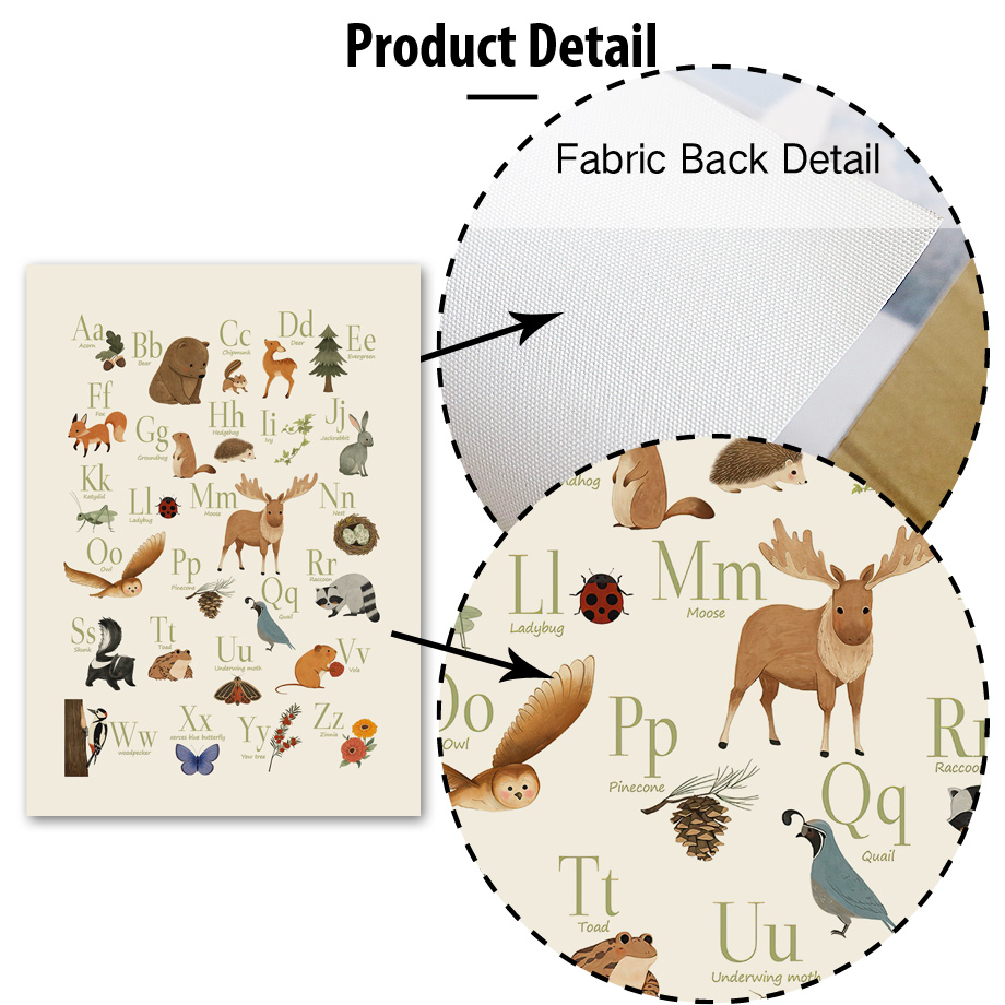 1pc frameless Cute Rabbit Fox  - Animals Baby Nursery recension och pris