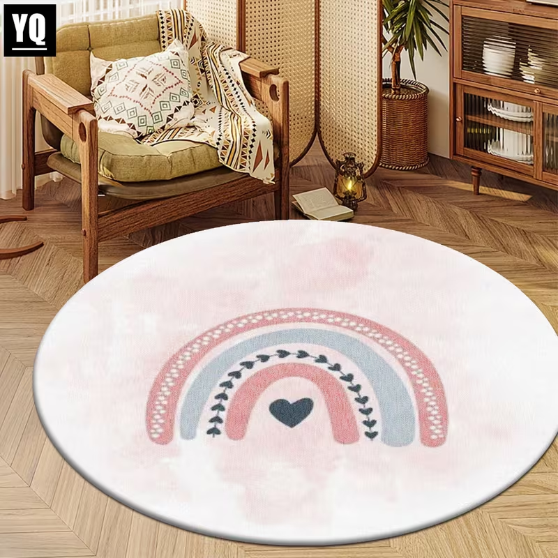 Pink Polka Dot Heart Rainbow R - Soft Rug Nursery recension och pris