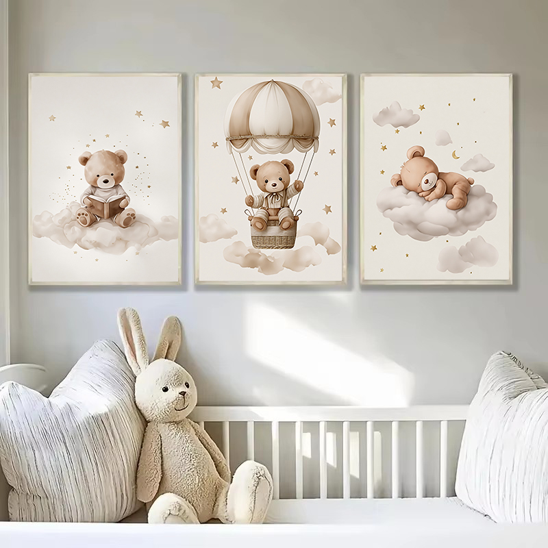 3pcs/set Bohemian Teddy Bear A - Animals Baby Nursery recension och pris